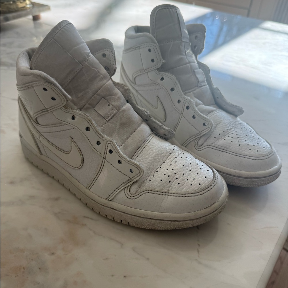 Nike women's Jordan mid triple white